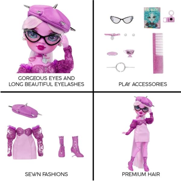 Лялька Rainbow High Shadow High Lavender Lynn Fashion Doll - Зображення 4