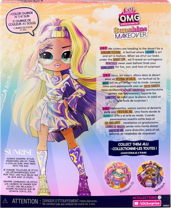 Лялька L.O.L. Surprise!  OMG Sunshine Color Change Sunrise Fashion Doll - Зображення 2