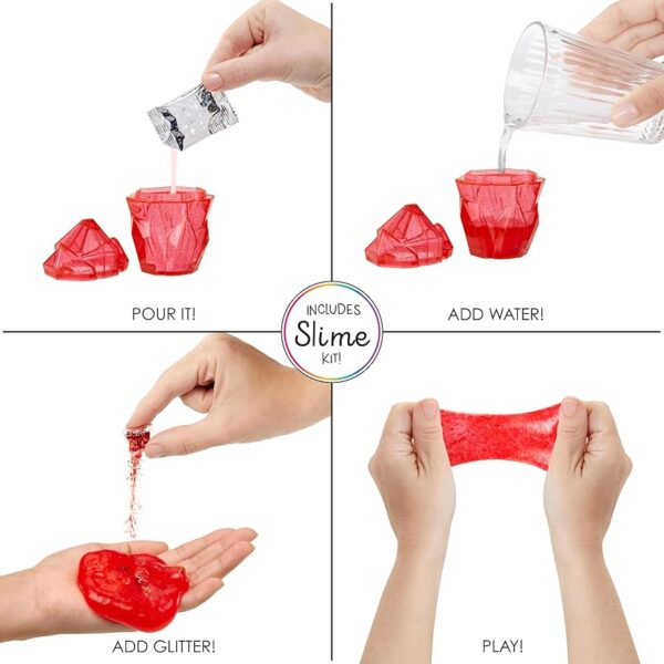 Лялька Rainbow High Ruby Slime Kit Червона з вихованцем та набором лизуна - Зображення 3