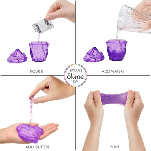 Лялька Rainbow High Violet Slime Kit Pet Фіолетова з вихованцем та набором лизуна - Зображення 4