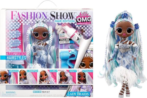 Лялька L.O.L. Surprise! OMG Fashion Show Hair Edition Lady Braids 10"