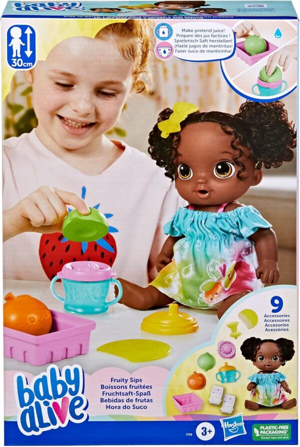 Лялька Baby Alive Hasbro Fruity Sips Doll, Lime, Toys - Зображення 4