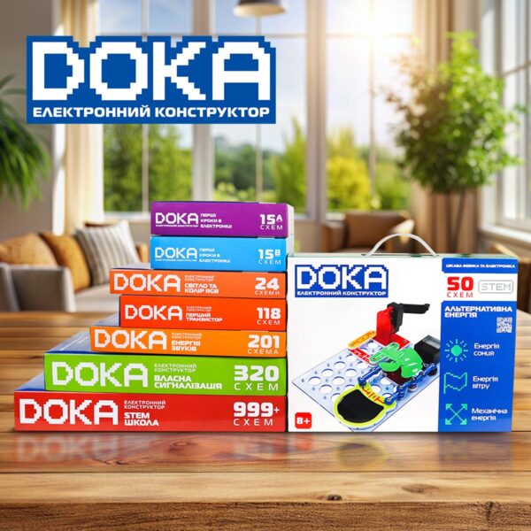 Конструктор електронний Doka Альтернативна енергія 50 схем - Зображення 9