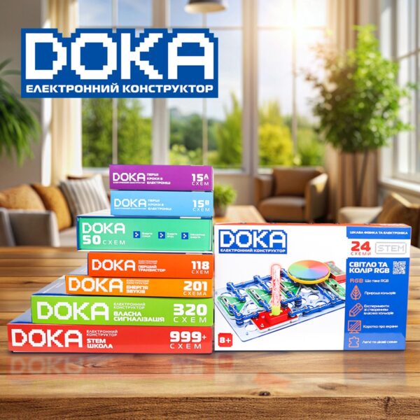 Конструктор електронний Doka Світло та колір RGB - Зображення 9