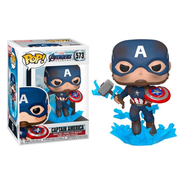 Ігрова фігурка Funko POP! cерії Месники: Фінал - Капітан Америка з мйольніром - Зображення 2
