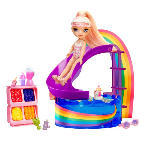 Ігровий набір з лялькою Rainbow High – Веселкове свято в басейні - Зображення 7