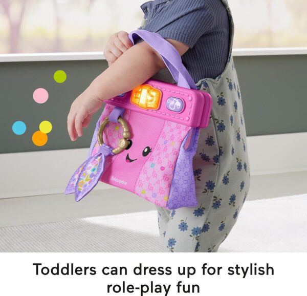 Інтерактивна іграшка сумочка Fisher-Price Baby Learning Toy Laugh and Learn Purse (HTW89) (англійська мова) - Зображення 4