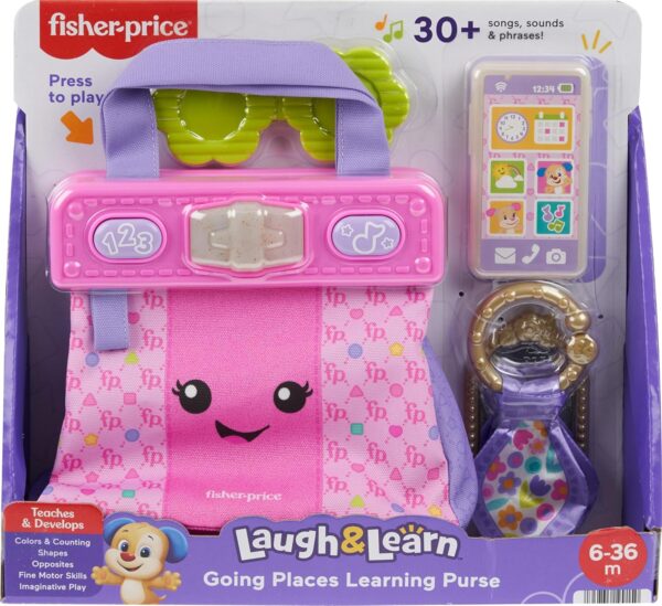 Інтерактивна іграшка сумочка Fisher-Price Baby Learning Toy Laugh and Learn Purse (HTW89) (англійська мова)