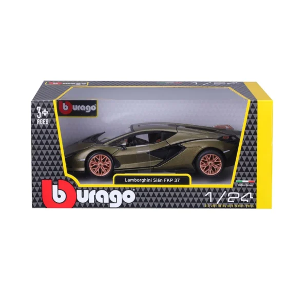 Автомодель - LAMBORGHINI SIÁN FKP 37 (асорті зелений металік, червоний металік, 1:24) - Зображення 5