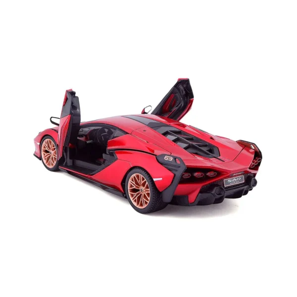Автомодель - LAMBORGHINI SIÁN FKP 37 (асорті зелений металік, червоний металік, 1:24) - Зображення 7
