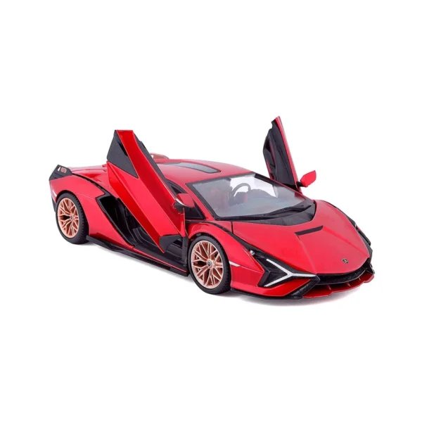 Автомодель - LAMBORGHINI SIÁN FKP 37 (асорті зелений металік, червоний металік, 1:24) - Зображення 8