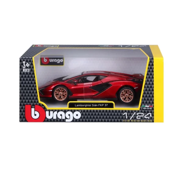 Автомодель - LAMBORGHINI SIÁN FKP 37 (асорті зелений металік, червоний металік, 1:24) - Зображення 9