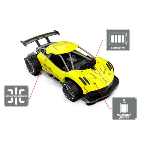 Автомобіль Speed racing drift з р/к – Aeolus (жовтий, 1:16) - Зображення 3