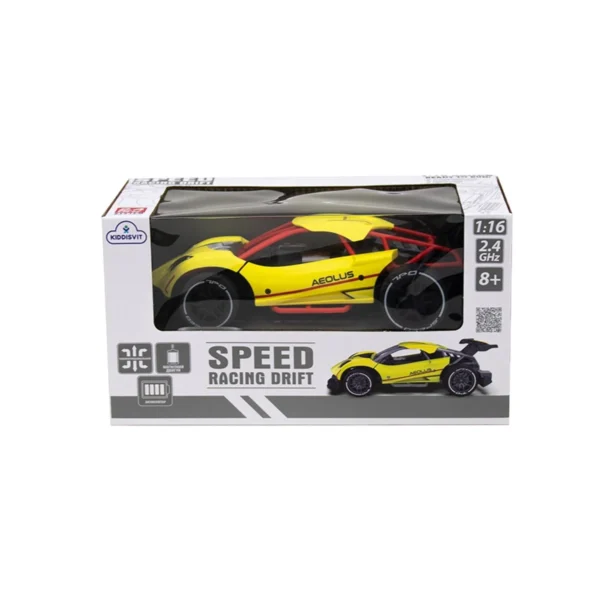 Автомобіль Speed racing drift з р/к – Aeolus (жовтий, 1:16) - Зображення 6
