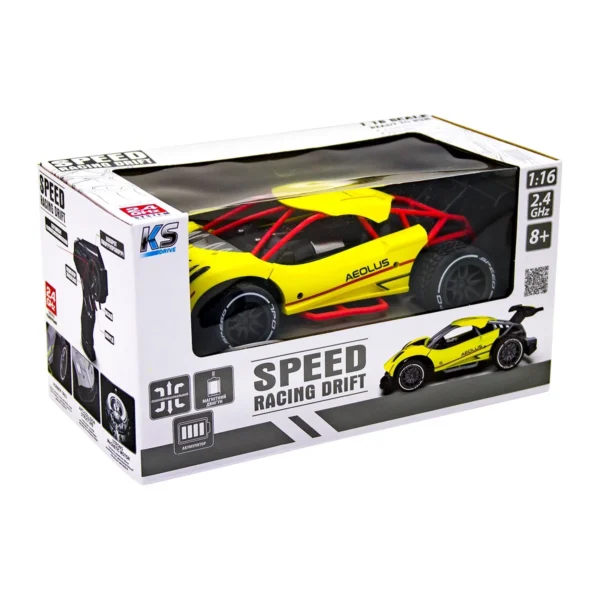 Автомобіль Speed racing drift з р/к – Aeolus (жовтий, 1:16) - Зображення 12