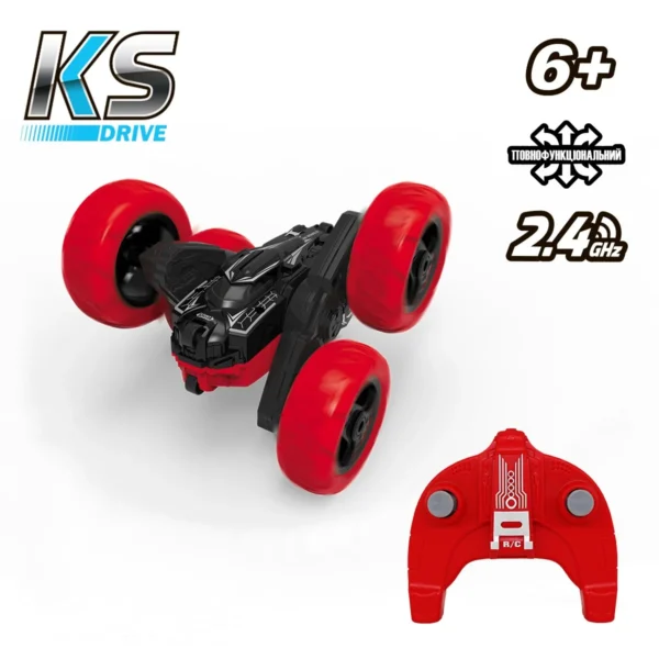 Автомобіль KS Drive на р/к - Трюковий (2.4Ghz, червоно-чорний) - Зображення 19