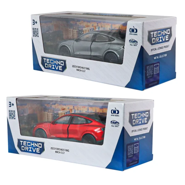 Автомодель - Ford Mustang Mach-E GT 2023 (червоний, сріблясто-сірий) - Зображення 6