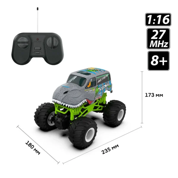 Автомобіль Bigfoot з р/к – Dinosaur (1:16, 27 МГц (MHz)) - Зображення 4