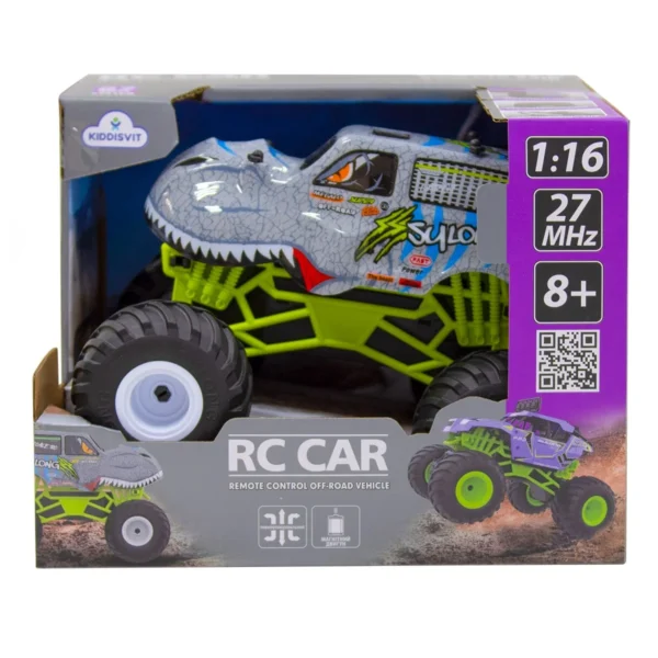 Автомобіль Bigfoot з р/к – Dinosaur (1:16, 27 МГц (MHz)) - Зображення 6