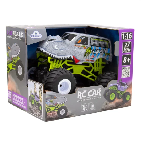 Автомобіль Bigfoot з р/к – Dinosaur (1:16, 27 МГц (MHz)) - Зображення 7