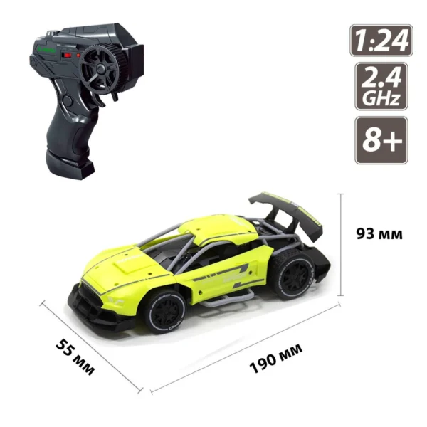 Автомобіль Speed racing drift з р/к – Mask (зелений, 1:24) - Зображення 9