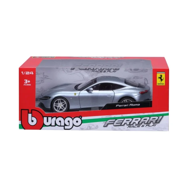 Автомодель - Ferrari Roma  (асорті сірий металік, червоний металік, 1:24) - Зображення 8