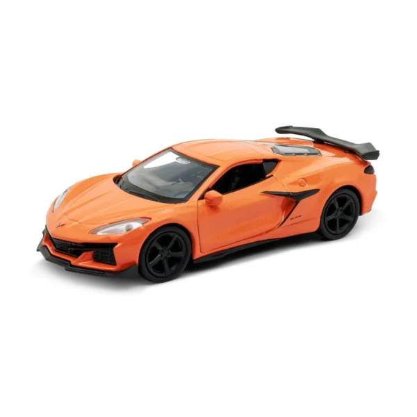 Автомодель - Chevrolet Corvette Z06 2023 (помаранчевий, світло-блакитний) - Зображення 3