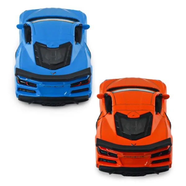 Автомодель - Chevrolet Corvette Z06 2023 (помаранчевий, світло-блакитний) - Зображення 11