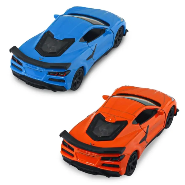 Автомодель - Chevrolet Corvette Z06 2023 (помаранчевий, світло-блакитний) - Зображення 12