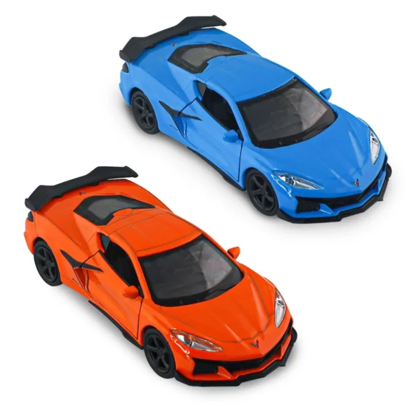 Автомодель - Chevrolet Corvette Z06 2023 (помаранчевий, світло-блакитний) - Зображення 14
