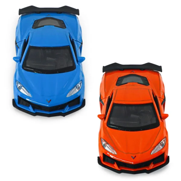 Автомодель - Chevrolet Corvette Z06 2023 (помаранчевий, світло-блакитний) - Зображення 15