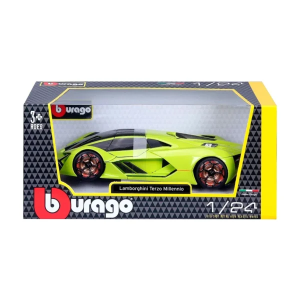 Автомодель - Lamborghini Terzo Millennio (асорті зелений, чорний, 1:24) - Зображення 10