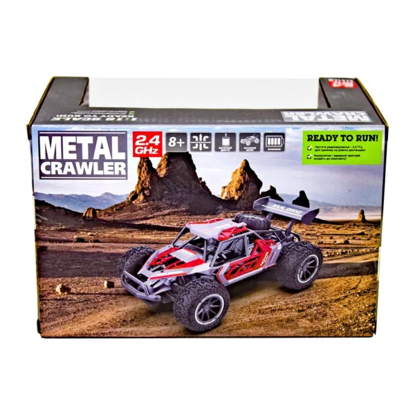 Автомобіль Metal Crawler з р/к – Nova (сіро-червоний, 1:16) - Зображення 13