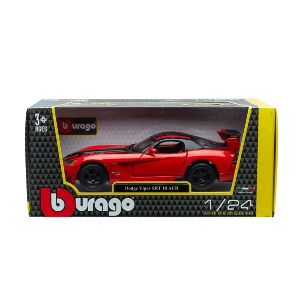 Автомодель - Dodge Viper Srt10 Acr  (ассорті помаранч-чорн металік, червоно-чорн металік, 1:24) - Зображення 18