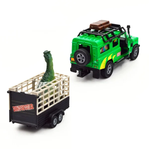 Ігровий набір – Land Rover (з причепом і динозавром) - Зображення 9