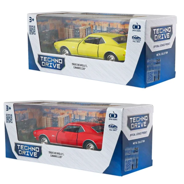 Автомодель - Chevrolet Camaro Z28 1968 (червоний, жовтий) - Зображення 6