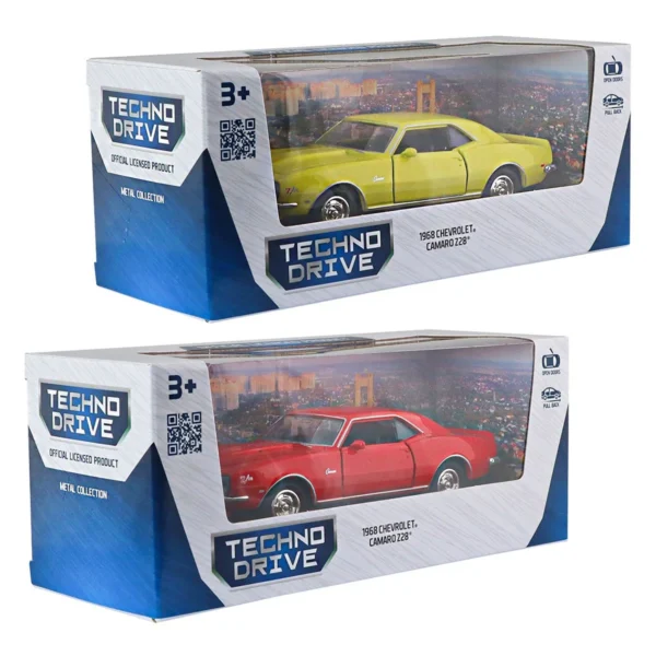 Автомодель - Chevrolet Camaro Z28 1968 (червоний, жовтий) - Зображення 8