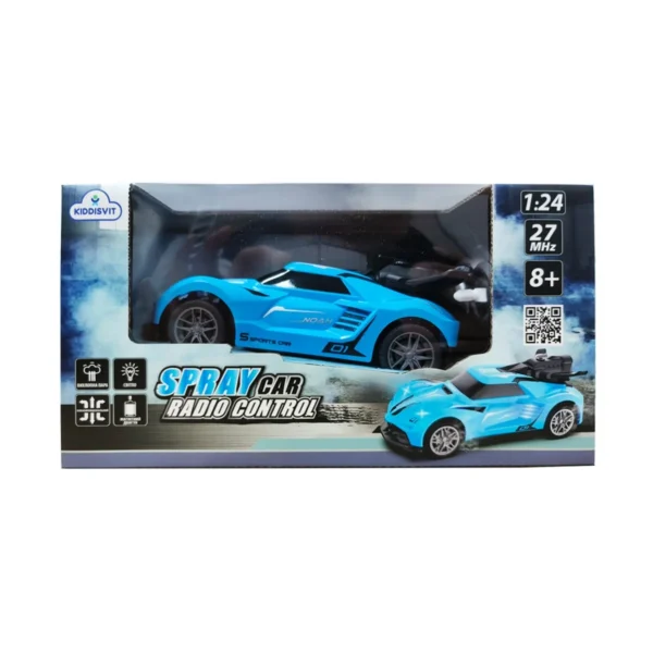 Автомобіль Spray Car на р/к – Sport (блакитний, 1:24, світло, функція туман) - Зображення 8