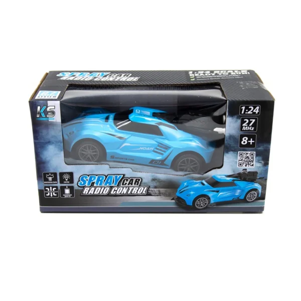 Автомобіль Spray Car на р/к – Sport (блакитний, 1:24, світло, функція туман) - Зображення 12