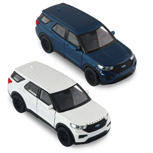 Автомодель - Ford Explorer 2023 (перламутрово-білий, блакитний металік) - Зображення 13