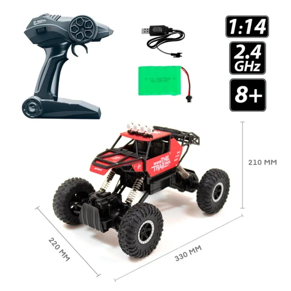 Автомобіль Off-road Crawler з р/к – Where the trail ends (червоний) - Зображення 9