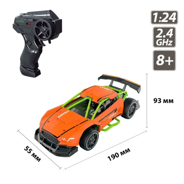 Автомобіль Speed racing drift з р/к – Bitter (оранжевий, 1:24) - Зображення 5
