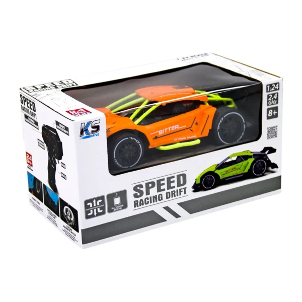 Автомобіль Speed racing drift з р/к – Bitter (оранжевий, 1:24) - Зображення 12
