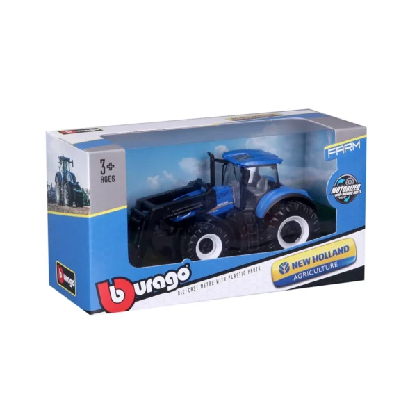Автомодель серії Farm - Трактор NEW HOLLAND T7.315 з фронтальним навантажувачем (синій, 1:32) - Зображення 7