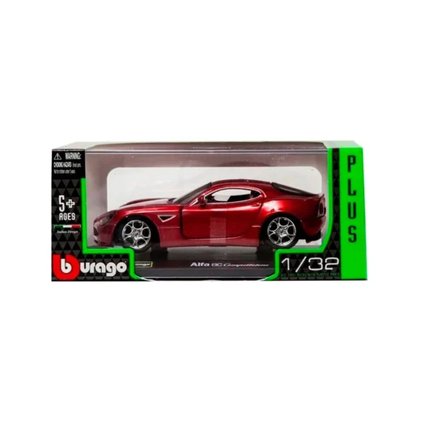 Автомодель - Alfa 8C Competizione (2007) (асорті червоний металік, 1:32) - Зображення 9
