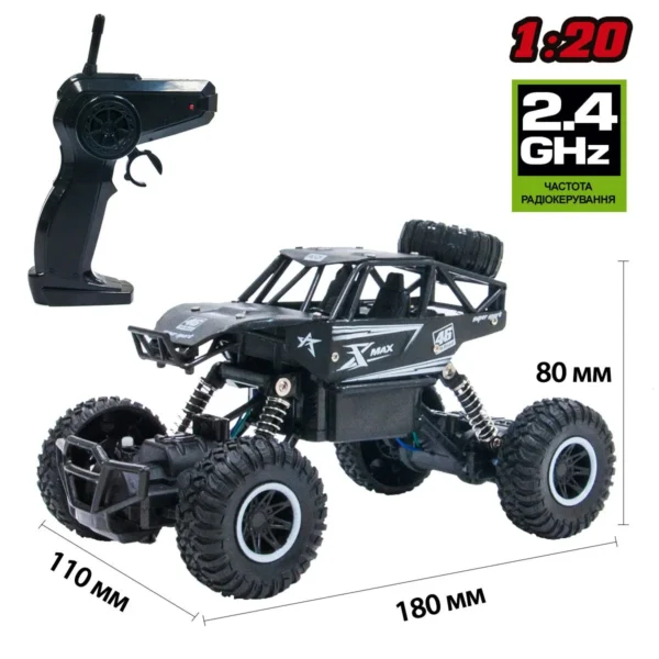 Автомобіль Off-Road Crawler З Р/К - Rock Sport (Чорний) - Зображення 12
