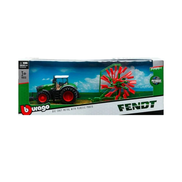 Модель - Трактор Fendt 1050 Vario з роторними валковими граблями - Зображення 2