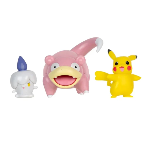 Набір ігрових фігурок Pokemon W18 - Пікачу, Літвік, Слоупок - Зображення 2