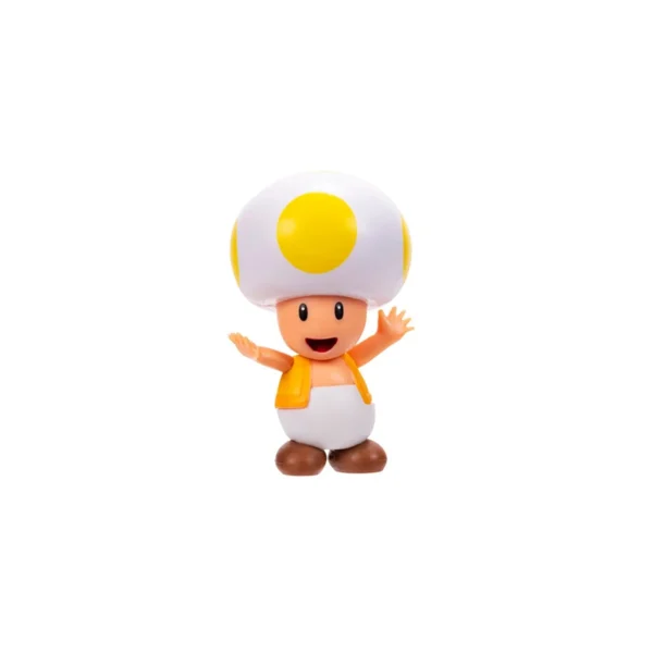 Ігрова фігурка з артикуляцією SUPER MARIO - Жовтий Тоад 6 cm - Зображення 2