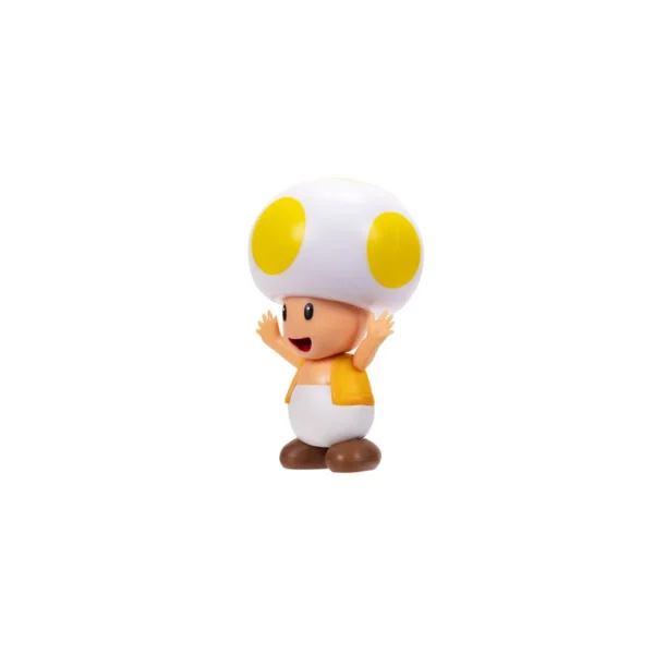 Ігрова фігурка з артикуляцією SUPER MARIO - Жовтий Тоад 6 cm - Зображення 4